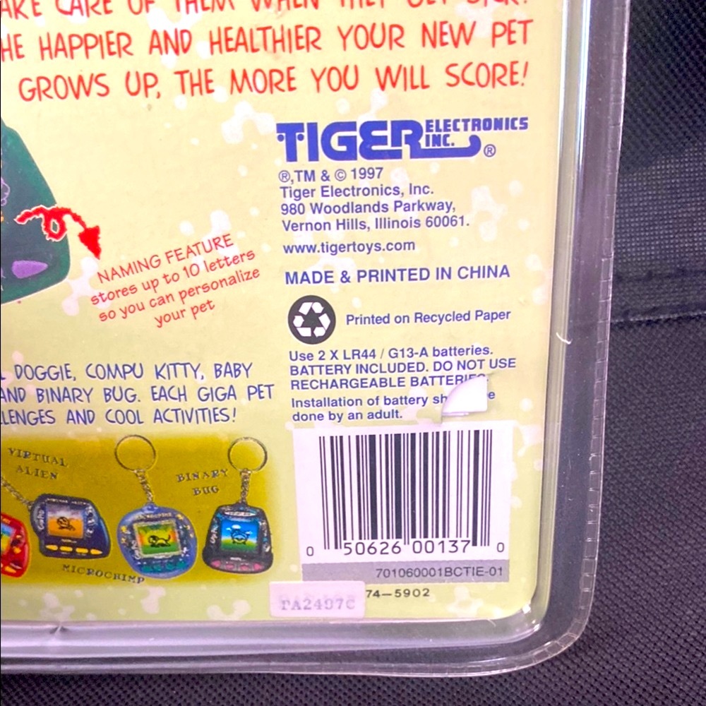 Giga Pets Floppy Frog vintage Tiger electronic Inc 90s old toys - Picture 2 of 6